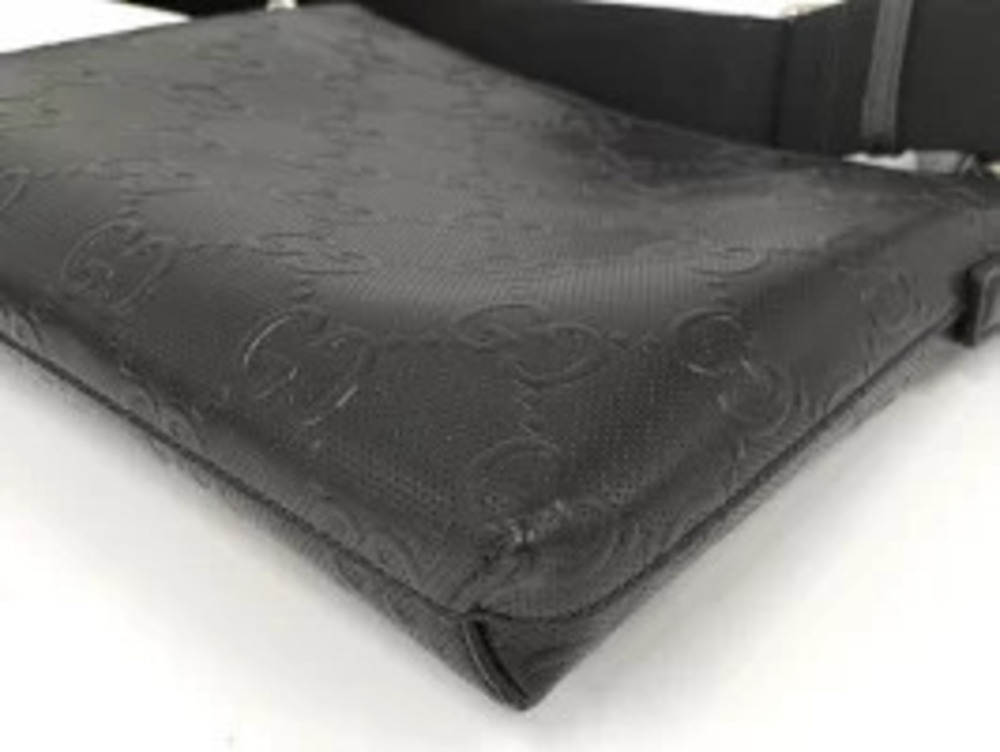 Gucci Bag GG Black Leather Jumbo Embossed - Picture 3 of 9